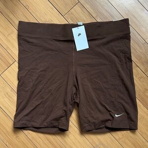 Nike Women's Chocolate Brown Bike Shorts
